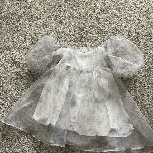 ✨puff sleeve white mini dress - Picture 5 of 7